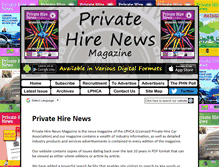 Tablet Screenshot of privatehirenews.co.uk